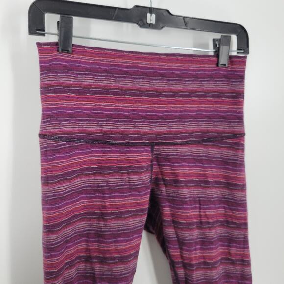 Lululemon Space Dye Twist Regal Plum Alarming High Rise Wunder Under Crop 8 - Picture 3 of 9